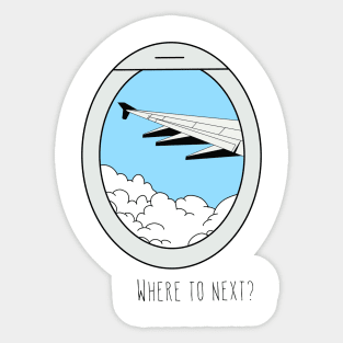 Airplane window Sticker